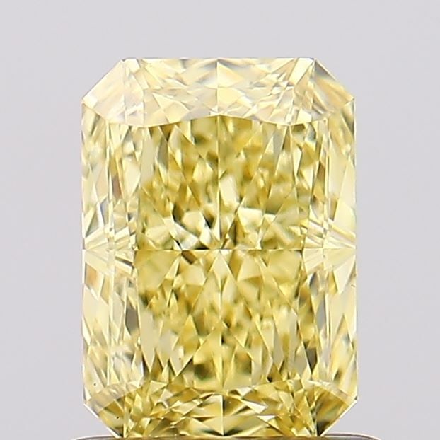 Loose Diamond - RADIANT 1.1ct Fancy Vivid Yellow VS1: Loose Diamond - RADIANT 1.1ct Fancy Vivid Yellow VS1 Source: This is a real non-mined Diamond that has been grown in a lab Shape: RADIANT Carats: 1.1 Color: Fancy Vivid Yellow Certification: IGI Video