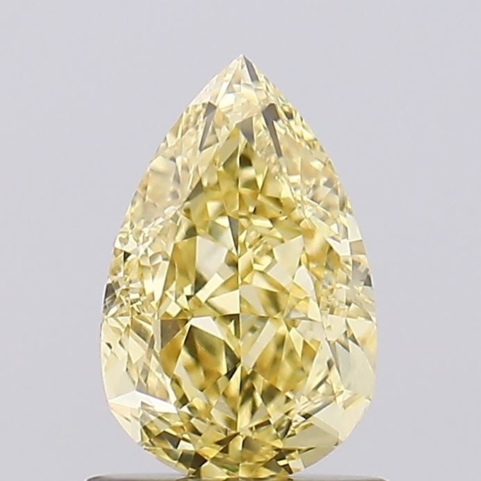 Loose Diamond - PEAR 1.02ct Fancy Intense Yellow VVS2: Loose Diamond - PEAR 1.02ct Fancy Intense Yellow VVS2 Source: This is a real non-mined Diamond that has been grown in a lab Shape: PEAR Carats: 1.02 Color: Fancy Intense Yellow Certification: IGI Vide
