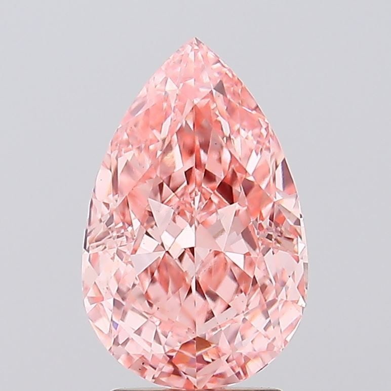 Loose Diamond - PEAR 3.5ct Fancy Vivid Pink VS1: Loose Diamond - PEAR 3.5ct Fancy Vivid Pink VS1 Source: This is a real non-mined Diamond that has been grown in a lab Shape: PEAR Carats: 3.5 Color: Fancy Vivid Pink Certification: IGI Video: