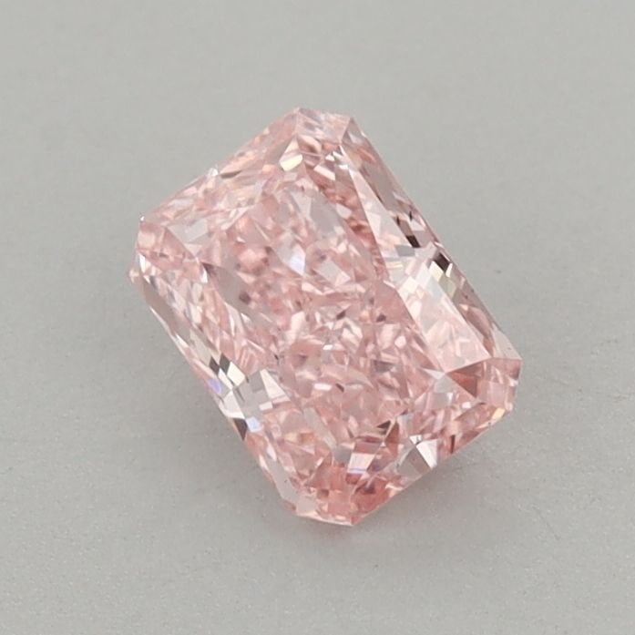 Loose Diamond - RADIANT 0.65ct Fancy Vivid Pink VS2: Loose Diamond - RADIANT 0.65ct Fancy Vivid Pink VS2 Source: This is a real non-mined Diamond that has been grown in a lab Shape: RADIANT Carats: 0.65 Color: Fancy Vivid Pink Certification: IGI Video: