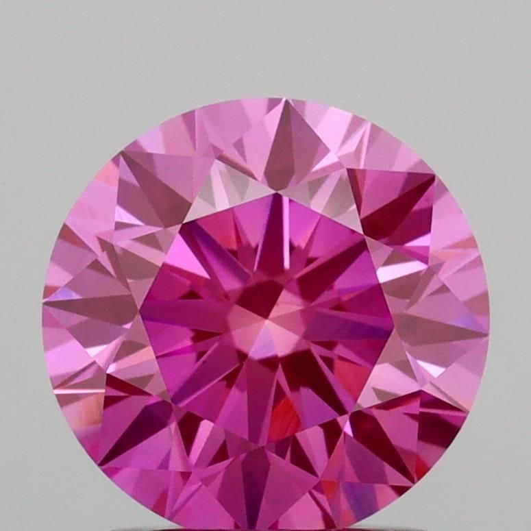 Ideal Loose Diamond - ROUND 1.56ct Fancy Vivid Pink VS1: Ideal Loose Diamond - ROUND 1.56ct Fancy Vivid Pink VS1 Source: This is a real non-mined Diamond that has been grown in a lab Shape: ROUND Carats: 1.56 Color: Fancy Vivid Pink Certification: IGI Video