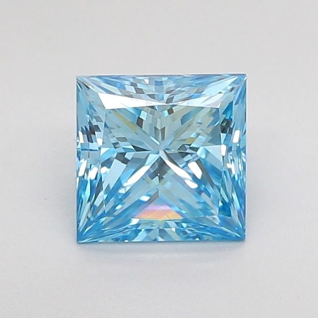 Loose Diamond - PRINCESS 1.0ct Fancy Vivid Blue VS1: Loose Diamond - PRINCESS 1.0ct Fancy Vivid Blue VS1 Source: This is a real non-mined Diamond that has been grown in a lab Shape: PRINCESS Carats: 1.0 Color: Fancy Vivid Blue Certification: IGI Video: