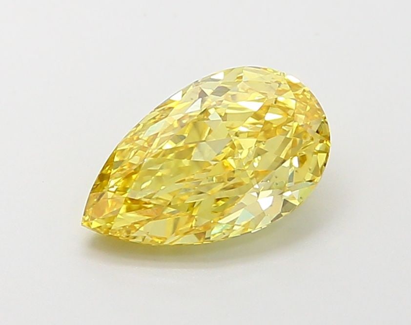 Loose Diamond - PEAR 1.87ct Fancy Vivid Yellow VS2: Loose Diamond - PEAR 1.87ct Fancy Vivid Yellow VS2 Source: This is a real non-mined Diamond that has been grown in a lab Shape: PEAR Carats: 1.87 Color: Fancy Vivid Yellow Certification: IGI Video: