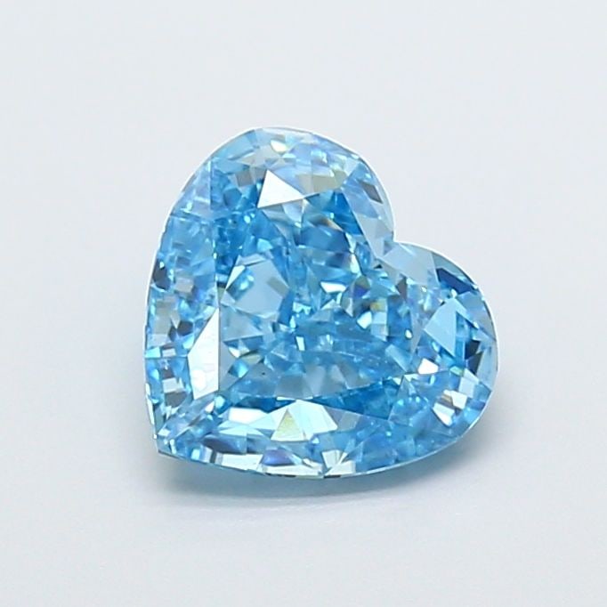 Loose Diamond - HEART 2.04ct Fancy Vivid Blue VVS2: Loose Diamond - HEART 2.04ct Fancy Vivid Blue VVS2 Source: This is a real non-mined Diamond that has been grown in a lab Shape: HEART Carats: 2.04 Color: Fancy Vivid Blue Certification: IGI Video: