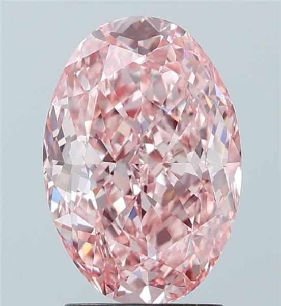Loose Diamond - OVAL 2.71ct Fancy Vivid Pink VVS2: Loose Diamond - OVAL 2.71ct Fancy Vivid Pink VVS2 Source: This is a real non-mined Diamond that has been grown in a lab Shape: OVAL Carats: 2.71 Color: Fancy Vivid Pink Certification: IGI Video:
