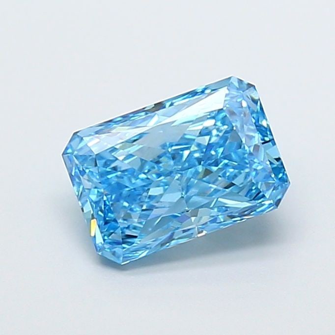 Loose Diamond - RADIANT 2.01ct Fancy Vivid Blue VS1: Loose Diamond - RADIANT 2.01ct Fancy Vivid Blue VS1 Source: This is a real non-mined Diamond that has been grown in a lab Shape: RADIANT Carats: 2.01 Color: Fancy Vivid Blue Certification: IGI Video: