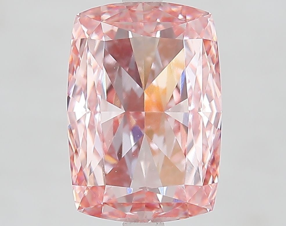 Loose Diamond - CUSHION MODIFIED 4.57ct Fancy Vivid Pink VVS2: Loose Diamond - CUSHION MODIFIED 4.57ct Fancy Vivid Pink VVS2 Source: This is a real non-mined Diamond that has been grown in a lab Shape: CUSHION MODIFIED Carats: 4.57 Color: Fancy Vivid Pink Certifi