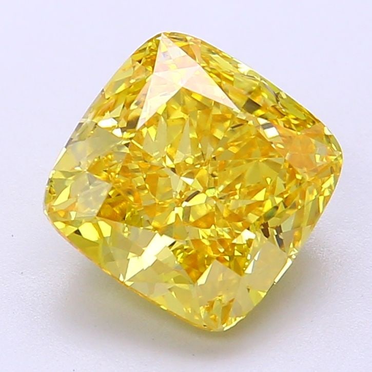 Loose Diamond - CUSHION MODIFIED 3.52ct Fancy Vivid Yellow VS1: Loose Diamond - CUSHION MODIFIED 3.52ct Fancy Vivid Yellow VS1 Source: This is a real non-mined Diamond that has been grown in a lab Shape: CUSHION MODIFIED Carats: 3.52 Color: Fancy Vivid Yellow Cert