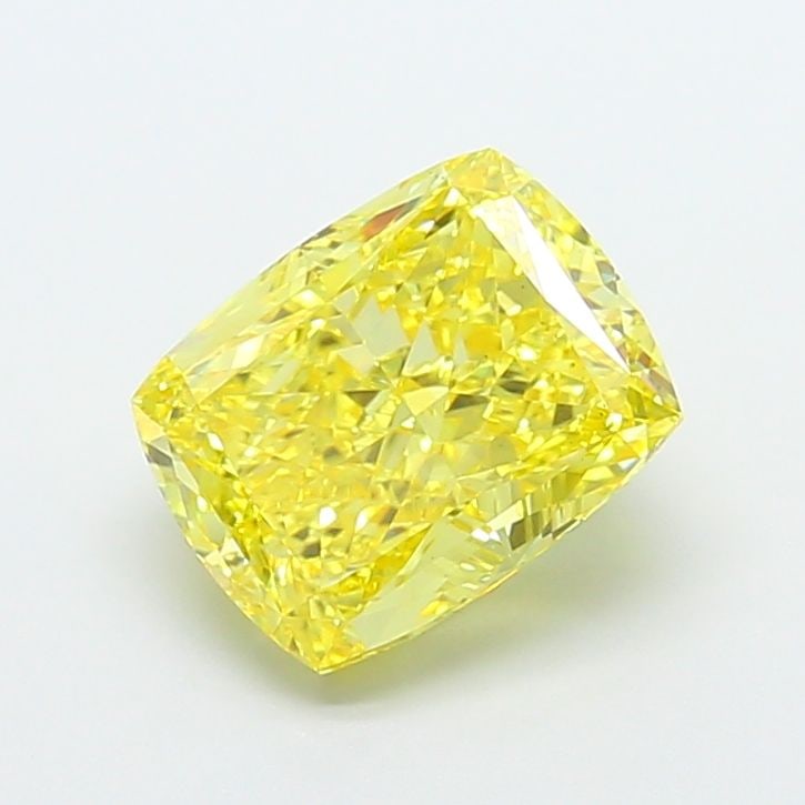 Loose Diamond - CUSHION MODIFIED 3.5ct Fancy Vivid Yellow VS1: Loose Diamond - CUSHION MODIFIED 3.5ct Fancy Vivid Yellow VS1 Source: This is a real non-mined Diamond that has been grown in a lab Shape: CUSHION MODIFIED Carats: 3.5 Color: Fancy Vivid Yellow Certif