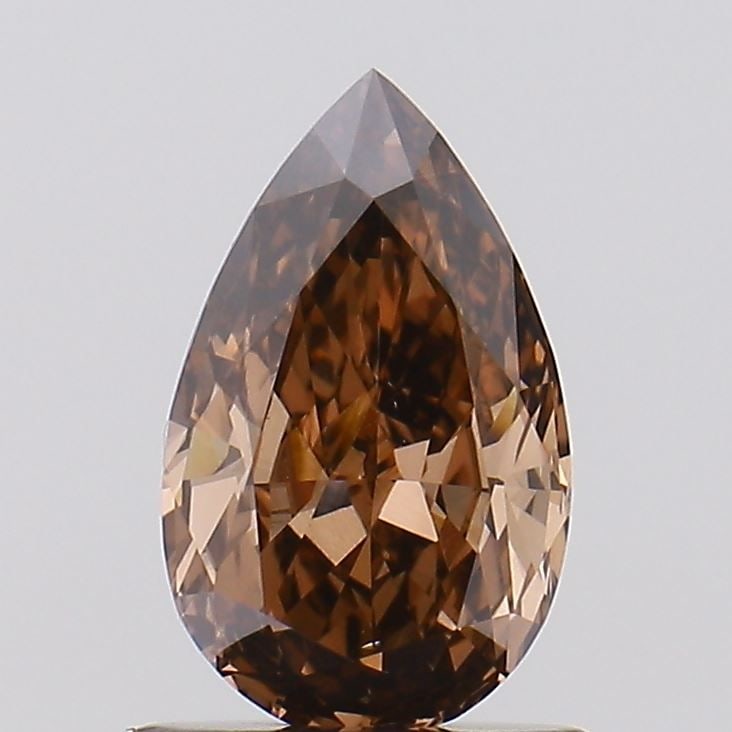 Loose Diamond - PEAR 0.85ct Fancy Brown VS2: Loose Diamond - PEAR 0.85ct Fancy Brown VS2 Source: This is a real non-mined Diamond that has been grown in a lab Shape: PEAR Carats: 0.85 Color: Fancy Brown Certification: NONE Video: