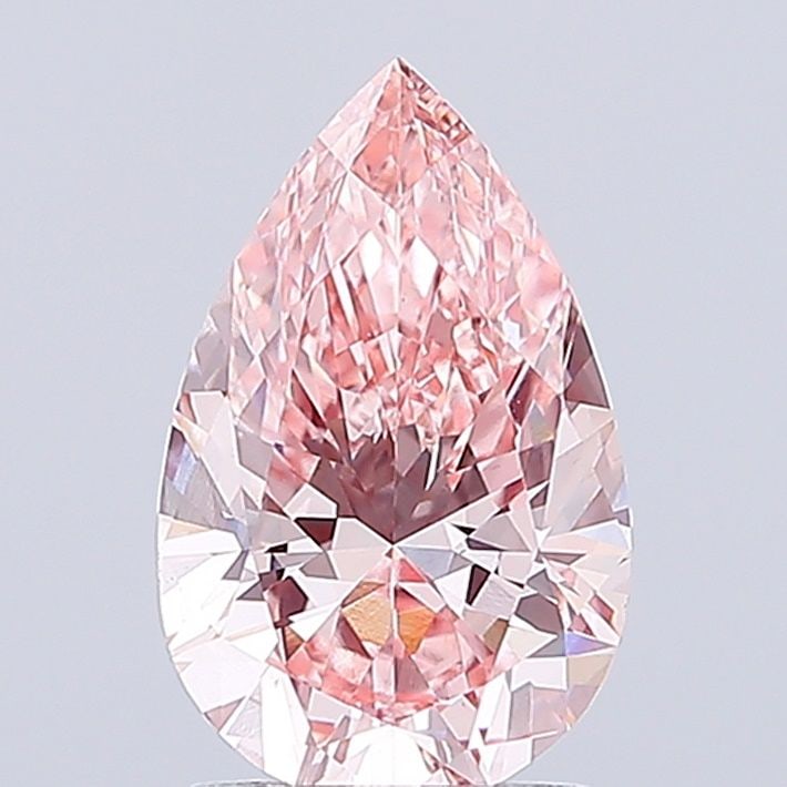 Loose Diamond - PEAR 1.99ct Fancy Vivid Pink VS1: Loose Diamond - PEAR 1.99ct Fancy Vivid Pink VS1 Source: This is a real non-mined Diamond that has been grown in a lab Shape: PEAR Carats: 1.99 Color: Fancy Vivid Pink Certification: IGI Video: