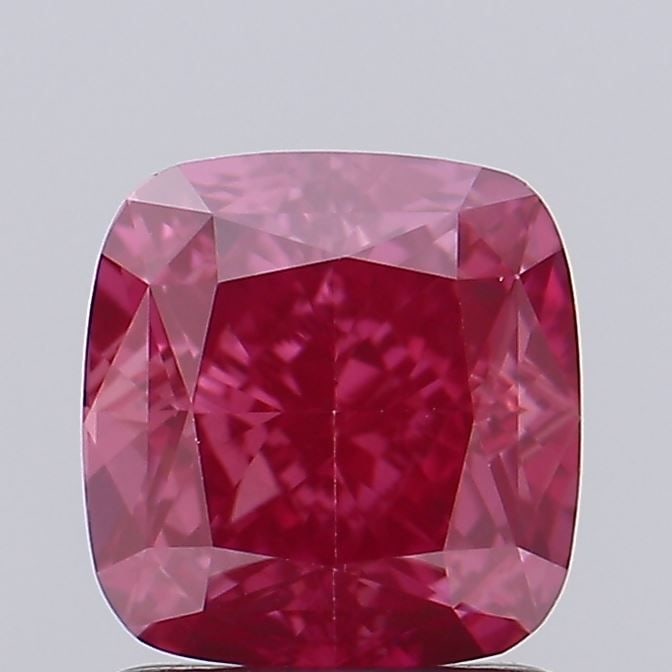 Loose Diamond - CUSHION MODIFIED 1.56ct Fancy Vivid Pink VS1: Loose Diamond - CUSHION MODIFIED 1.56ct Fancy Vivid Pink VS1 Source: This is a real non-mined Diamond that has been grown in a lab Shape: CUSHION MODIFIED Carats: 1.56 Color: Fancy Vivid Pink Certific