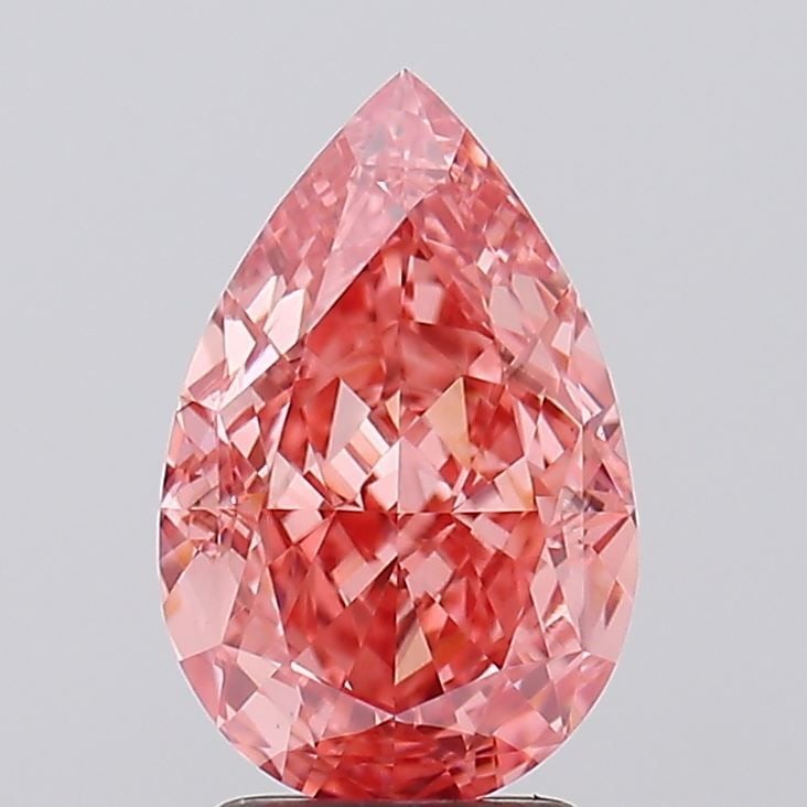Loose Diamond - PEAR 3.0ct Fancy Vivid Pink VS1: Loose Diamond - PEAR 3.0ct Fancy Vivid Pink VS1 Source: This is a real non-mined Diamond that has been grown in a lab Shape: PEAR Carats: 3.0 Color: Fancy Vivid Pink Certification: IGI Video: