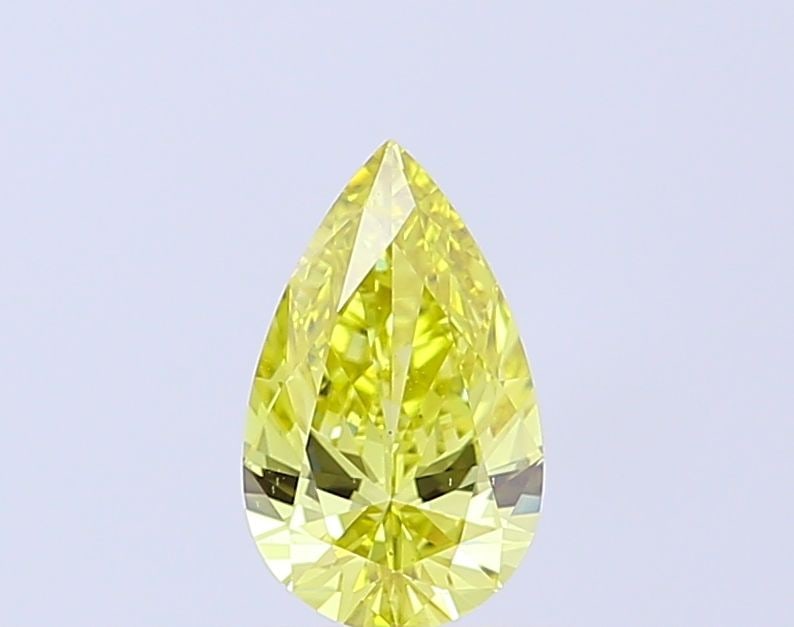 Loose Diamond - PEAR 0.91ct Fancy Vivid Yellow VS1: Loose Diamond - PEAR 0.91ct Fancy Vivid Yellow VS1 Source: This is a real non-mined Diamond that has been grown in a lab Shape: PEAR Carats: 0.91 Color: Fancy Vivid Yellow Certification: NONE Video: