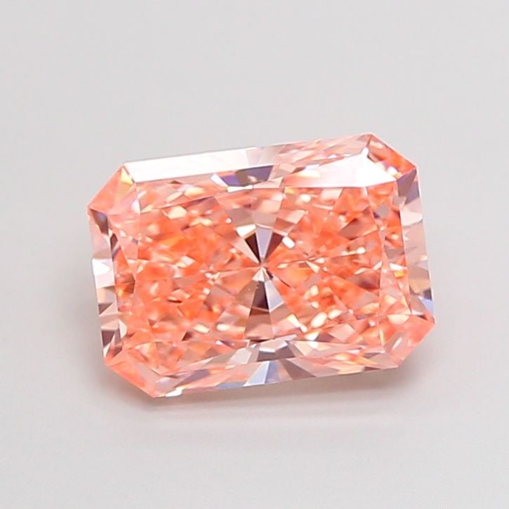 Loose Diamond - RADIANT 2.09ct Fancy Vivid Pinkish Orange VS1: Loose Diamond - RADIANT 2.09ct Fancy Vivid Pinkish Orange VS1 Source: This is a real non-mined Diamond that has been grown in a lab Shape: RADIANT Carats: 2.09 Color: Fancy Vivid Pinkish Orange Certif