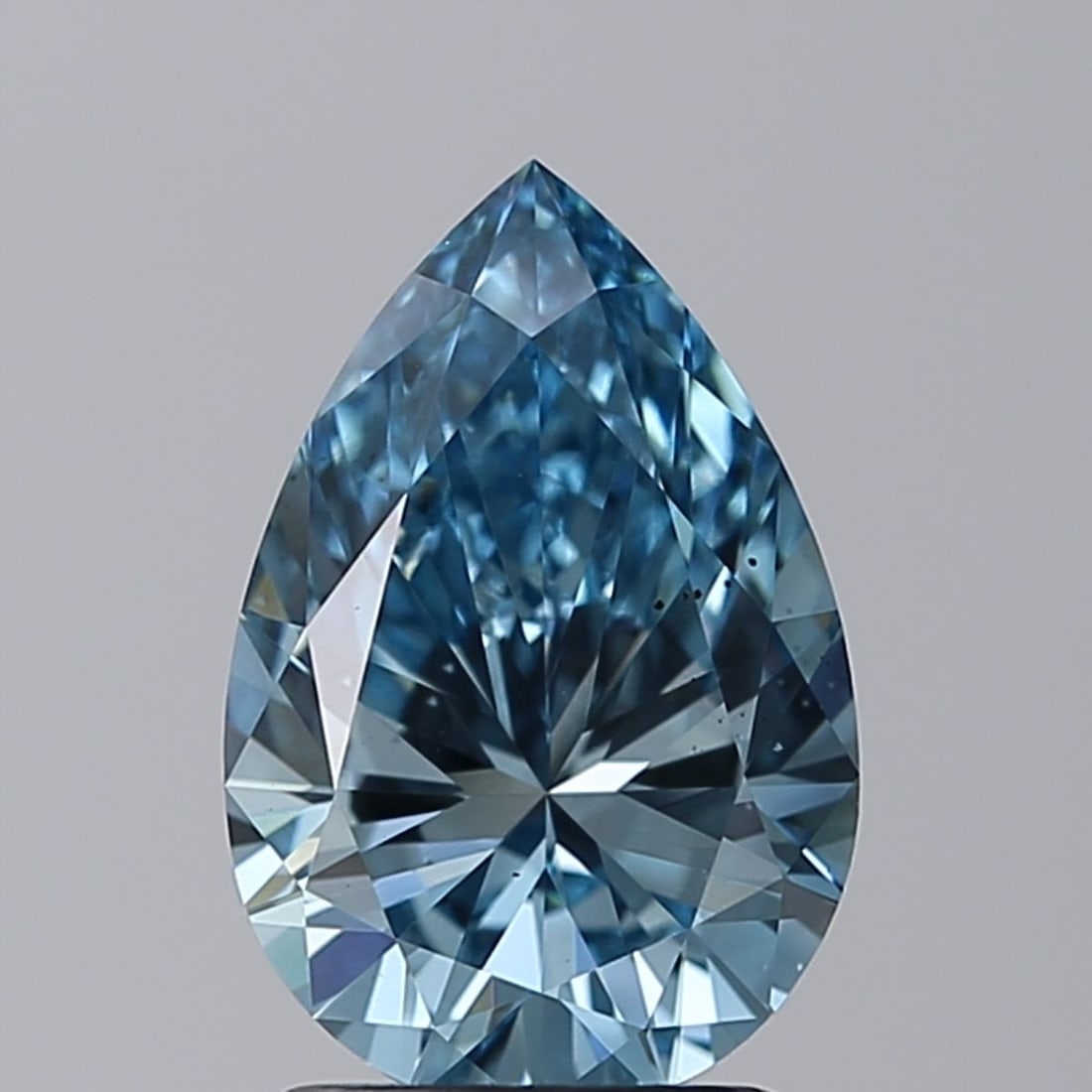 Loose Diamond - PEAR 2.01ct Fancy Intense Blue SI1: Loose Diamond - PEAR 2.01ct Fancy Intense Blue SI1 Source: This is a real non-mined Diamond that has been grown in a lab Shape: PEAR Carats: 2.01 Color: Fancy Intense Blue Certification: IGI Video: