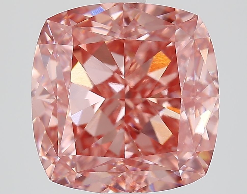 Loose Diamond - CUSHION MODIFIED 3.99ct Fancy Vivid Pink VVS2: Loose Diamond - CUSHION MODIFIED 3.99ct Fancy Vivid Pink VVS2 Source: This is a real non-mined Diamond that has been grown in a lab Shape: CUSHION MODIFIED Carats: 3.99 Color: Fancy Vivid Pink Certifi