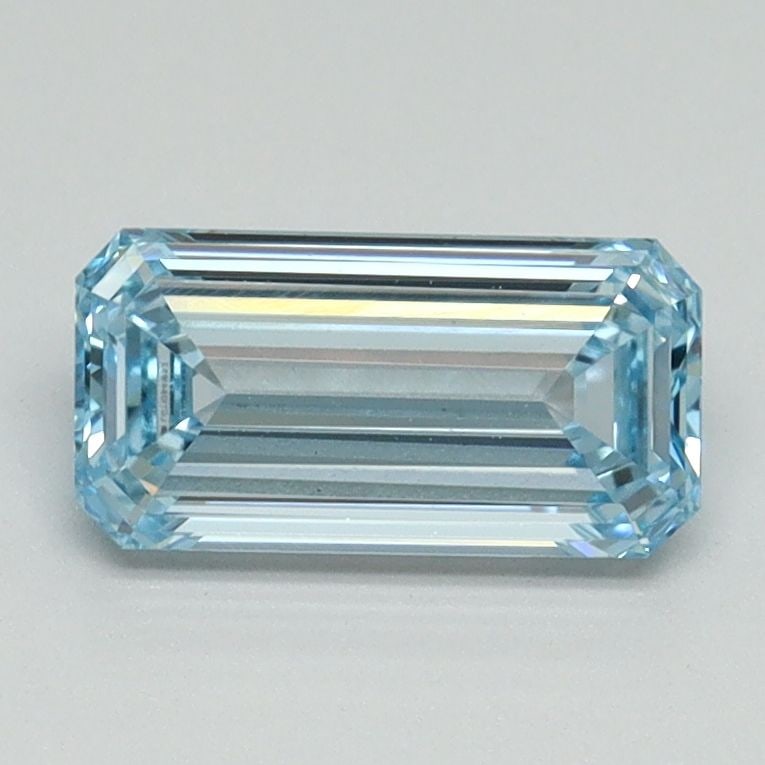 Loose Diamond - EMERALD 1.01ct Fancy Intense Blue VS1: Loose Diamond - EMERALD 1.01ct Fancy Intense Blue VS1 Source: This is a real non-mined Diamond that has been grown in a lab Shape: EMERALD Carats: 1.01 Color: Fancy Intense Blue Certification: IGI Vid