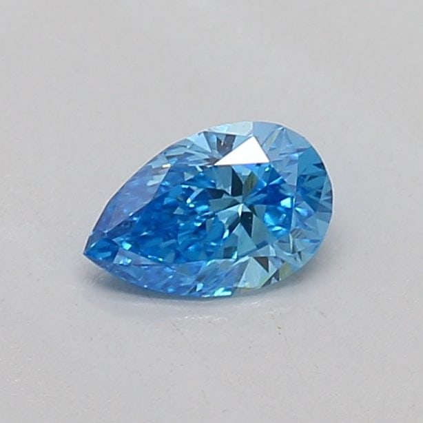 Loose Diamond - PEAR 0.19ct Fancy Vivid Blue VS1: Loose Diamond - PEAR 0.19ct Fancy Vivid Blue VS1 Source: This is a real non-mined Diamond that has been grown in a lab Shape: PEAR Carats: 0.19 Color: Fancy Vivid Blue Certification: IGI The Diamond D