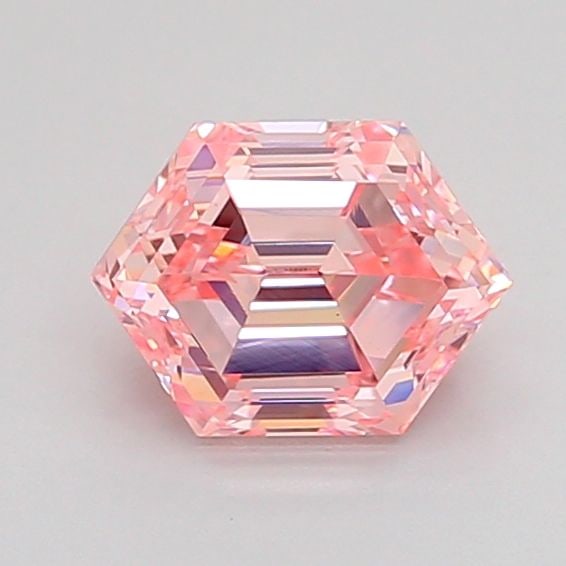 Loose Diamond - HEXAGONAL 1.02ct Fancy Vivid Pink VS1: Loose Diamond - HEXAGONAL 1.02ct Fancy Vivid Pink VS1 Source: This is a real non-mined Diamond that has been grown in a lab Shape: HEXAGONAL Carats: 1.02 Color: Fancy Vivid Pink Certification: IGI Vid