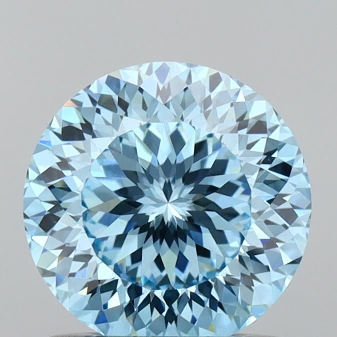 Loose Diamond - ROUND 1.05ct Fancy Intense Blue VVS2: Loose Diamond - ROUND 1.05ct Fancy Intense Blue VVS2 Source: This is a real non-mined Diamond that has been grown in a lab Shape: ROUND Carats: 1.05 Color: Fancy Intense Blue Certification: IGI Video: