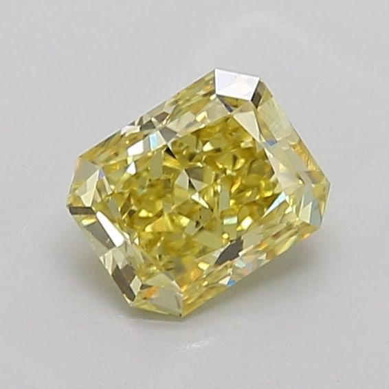 Loose Diamond - RADIANT 1.44ct Fancy Vivid Yellow VS2: Loose Diamond - RADIANT 1.44ct Fancy Vivid Yellow VS2 Source: This is a real non-mined Diamond that has been grown in a lab Shape: RADIANT Carats: 1.44 Color: Fancy Vivid Yellow Certification: IGI The
