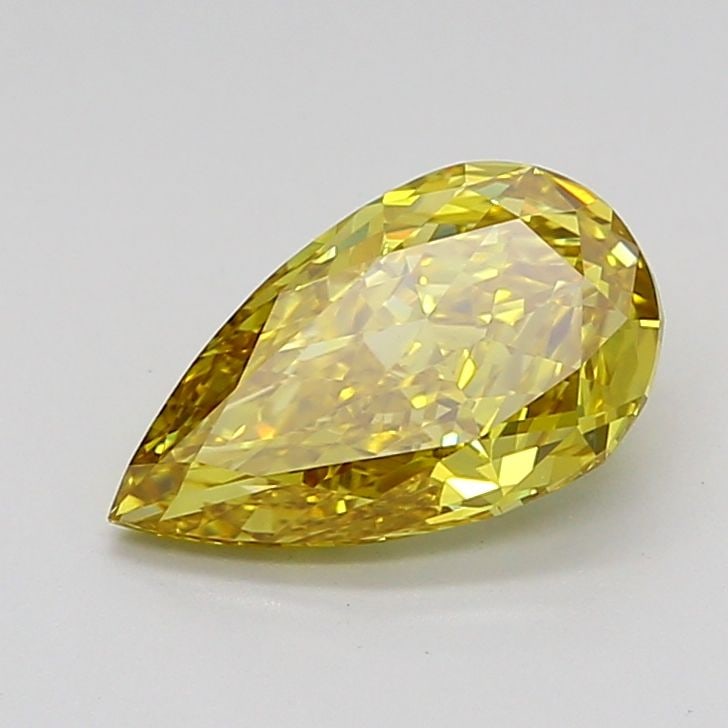 Loose Diamond - PEAR 1.73ct Fancy Vivid Yellow VVS2: Loose Diamond - PEAR 1.73ct Fancy Vivid Yellow VVS2 Source: This is a real non-mined Diamond that has been grown in a lab Shape: PEAR Carats: 1.73 Color: Fancy Vivid Yellow Certification: IGI Video: