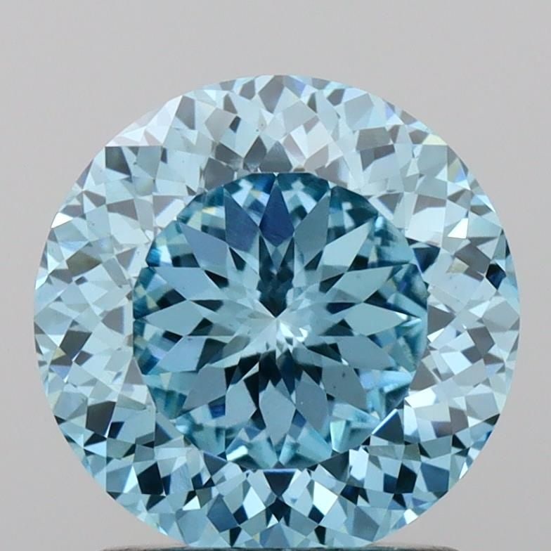 Loose Diamond - ROUND 1.53ct Fancy Vivid Blue VS1: Loose Diamond - ROUND 1.53ct Fancy Vivid Blue VS1 Source: This is a real non-mined Diamond that has been grown in a lab Shape: ROUND Carats: 1.53 Color: Fancy Vivid Blue Certification: IGI Video: