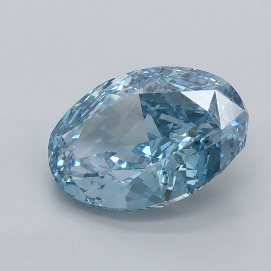 Loose Diamond - OVAL 2.01ct Fancy Vivid Blue VVS1: Loose Diamond - OVAL 2.01ct Fancy Vivid Blue VVS1 Source: This is a real non-mined Diamond that has been grown in a lab Shape: OVAL Carats: 2.01 Color: Fancy Vivid Blue Certification: IGI Video:
