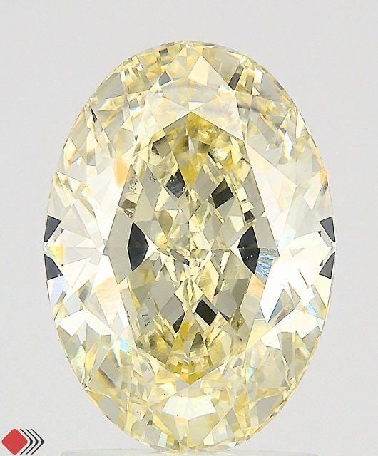 Loose Diamond - OVAL 2.55ct Fancy Light Yellow VS2: Loose Diamond - OVAL 2.55ct Fancy Light Yellow VS2 Source: This is a real non-mined Diamond that has been grown in a lab Shape: OVAL Carats: 2.55 Color: Fancy Light Yellow Certification: IGI Video: