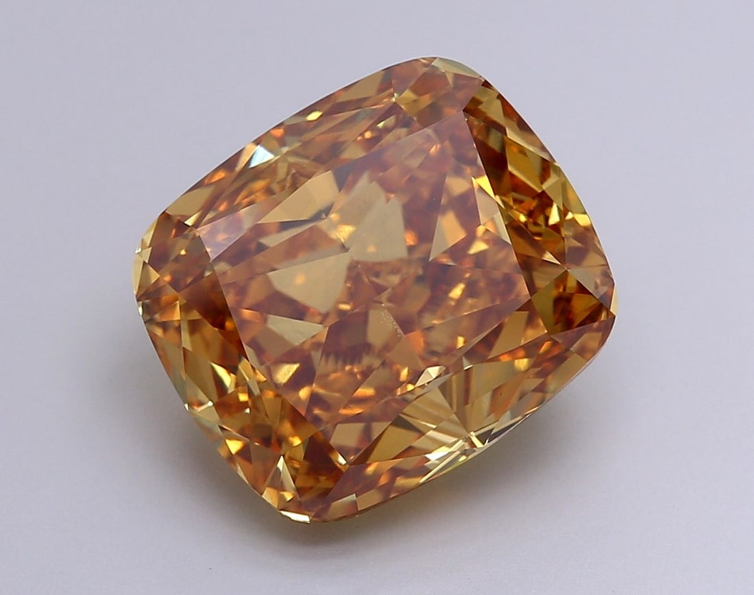Loose Diamond - CUSHION MODIFIED 11.43ct Fancy Vivid Yellow VS1: Loose Diamond - CUSHION MODIFIED 11.43ct Fancy Vivid Yellow VS1 Source: This is a real non-mined Diamond that has been grown in a lab Shape: CUSHION MODIFIED Carats: 11.43 Color: Fancy Vivid Yellow Ce