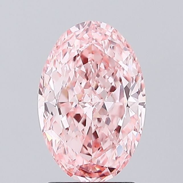 Loose Diamond - OVAL 2.01ct Fancy Vivid Pink VVS2: Loose Diamond - OVAL 2.01ct Fancy Vivid Pink VVS2 Source: This is a real non-mined Diamond that has been grown in a lab Shape: OVAL Carats: 2.01 Color: Fancy Vivid Pink Certification: IGI Video:
