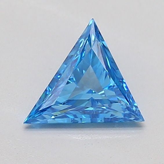 Loose Diamond - TRIANGULAR 0.27ct Fancy Vivid Blue VS1: Loose Diamond - TRIANGULAR 0.27ct Fancy Vivid Blue VS1 Source: This is a real non-mined Diamond that has been grown in a lab Shape: TRIANGULAR Carats: 0.27 Color: Fancy Vivid Blue Certification: IGI T