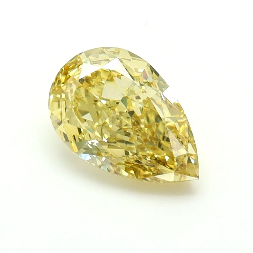 Loose Diamond - PEAR 1.09ct Fancy Intense Yellow VVS2: Loose Diamond - PEAR 1.09ct Fancy Intense Yellow VVS2 Source: This is a real non-mined Diamond that has been grown in a lab Shape: PEAR Carats: 1.09 Color: Fancy Intense Yellow Certification: IGI Vide