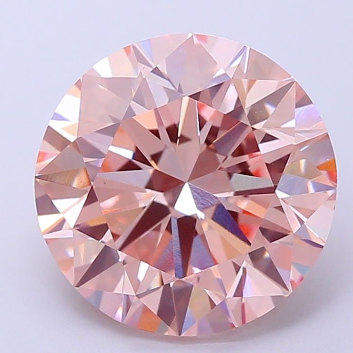 Loose Diamond - ROUND 4.5ct Fancy Intense Pink VS1: Loose Diamond - ROUND 4.5ct Fancy Intense Pink VS1 Source: This is a real non-mined Diamond that has been grown in a lab Shape: ROUND Carats: 4.5 Color: Fancy Intense Pink Certification: IGI Video: