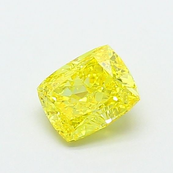 Loose Diamond - CUSHION MODIFIED 0.75ct Fancy Vivid Yellow VVS1: Loose Diamond - CUSHION MODIFIED 0.75ct Fancy Vivid Yellow VVS1 Source: This is a real non-mined Diamond that has been grown in a lab Shape: CUSHION MODIFIED Carats: 0.75 Color: Fancy Vivid Yellow Cer