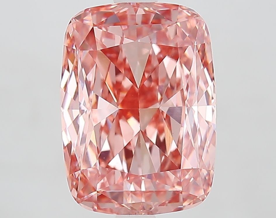 Loose Diamond - CUSHION MODIFIED 4.01ct Fancy Vivid Pink VVS2: Loose Diamond - CUSHION MODIFIED 4.01ct Fancy Vivid Pink VVS2 Source: This is a real non-mined Diamond that has been grown in a lab Shape: CUSHION MODIFIED Carats: 4.01 Color: Fancy Vivid Pink Certifi