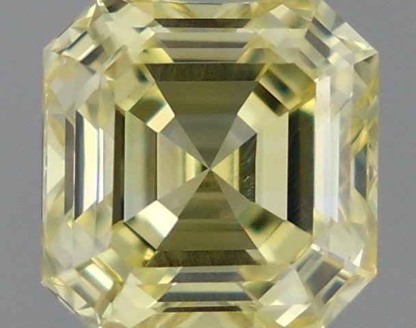 Loose Diamond - ASSCHER 0.74ct Fancy Intense Yellow VVS2: Loose Diamond - ASSCHER 0.74ct Fancy Intense Yellow VVS2 Source: This is a real non-mined Diamond that has been grown in a lab Shape: ASSCHER Carats: 0.74 Color: Fancy Intense Yellow Certification: IG