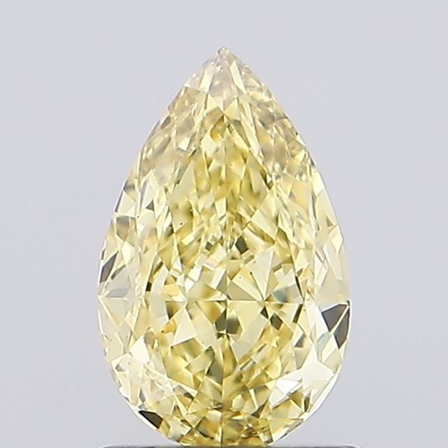 Loose Diamond - PEAR 1.09ct Fancy Yellow VS2: Loose Diamond - PEAR 1.09ct Fancy Yellow VS2 Source: This is a real non-mined Diamond that has been grown in a lab Shape: PEAR Carats: 1.09 Color: Fancy Yellow Certification: IGI Video: