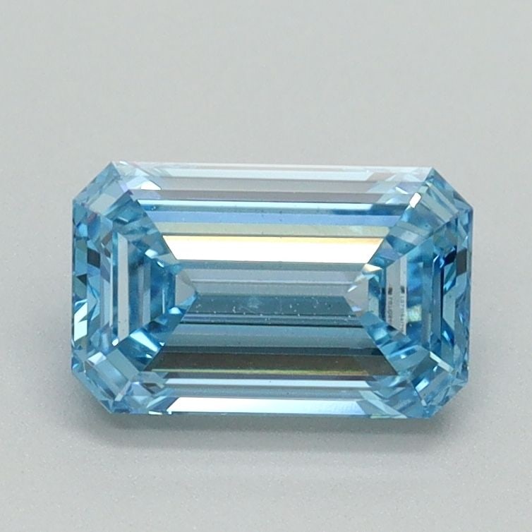Loose Diamond - EMERALD 1.05ct Fancy Vivid Blue VS1: Loose Diamond - EMERALD 1.05ct Fancy Vivid Blue VS1 Source: This is a real non-mined Diamond that has been grown in a lab Shape: EMERALD Carats: 1.05 Color: Fancy Vivid Blue Certification: IGI Video: