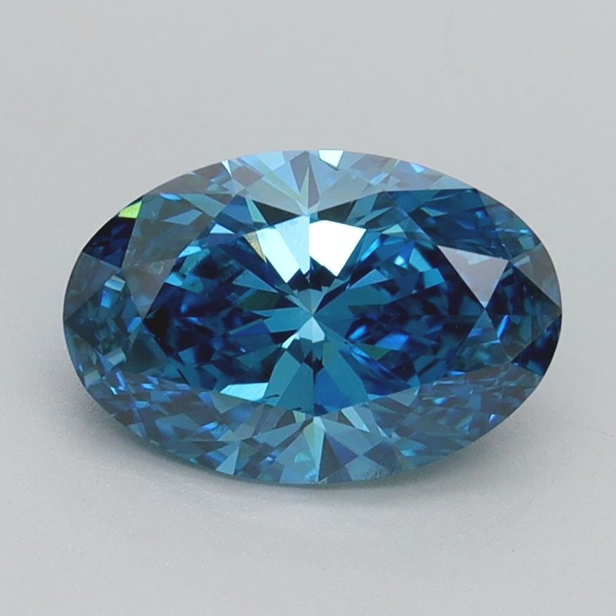 Loose Diamond - OVAL 1.6ct Fancy Vivid Blue VS2: Loose Diamond - OVAL 1.6ct Fancy Vivid Blue VS2 Source: This is a real non-mined Diamond that has been grown in a lab Shape: OVAL Carats: 1.6 Color: Fancy Vivid Blue Certification: IGI Video: