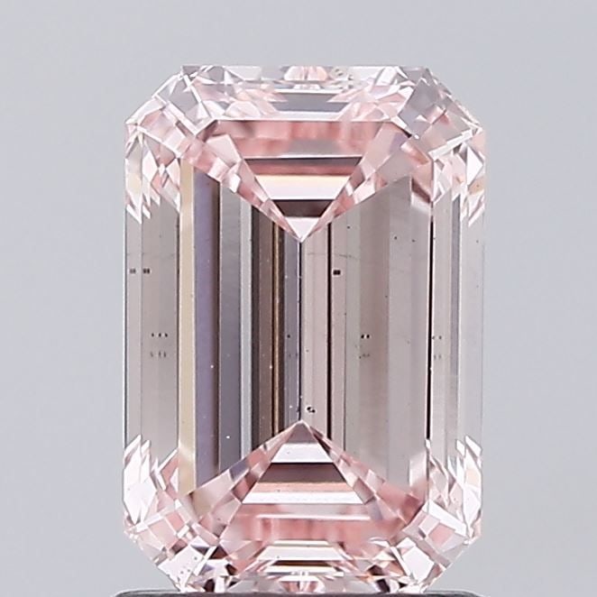 Loose Diamond - EMERALD 1.55ct Fancy Intense Pink VS2: Loose Diamond - EMERALD 1.55ct Fancy Intense Pink VS2 Source: This is a real non-mined Diamond that has been grown in a lab Shape: EMERALD Carats: 1.55 Color: Fancy Intense Pink Certification: IGI Vid