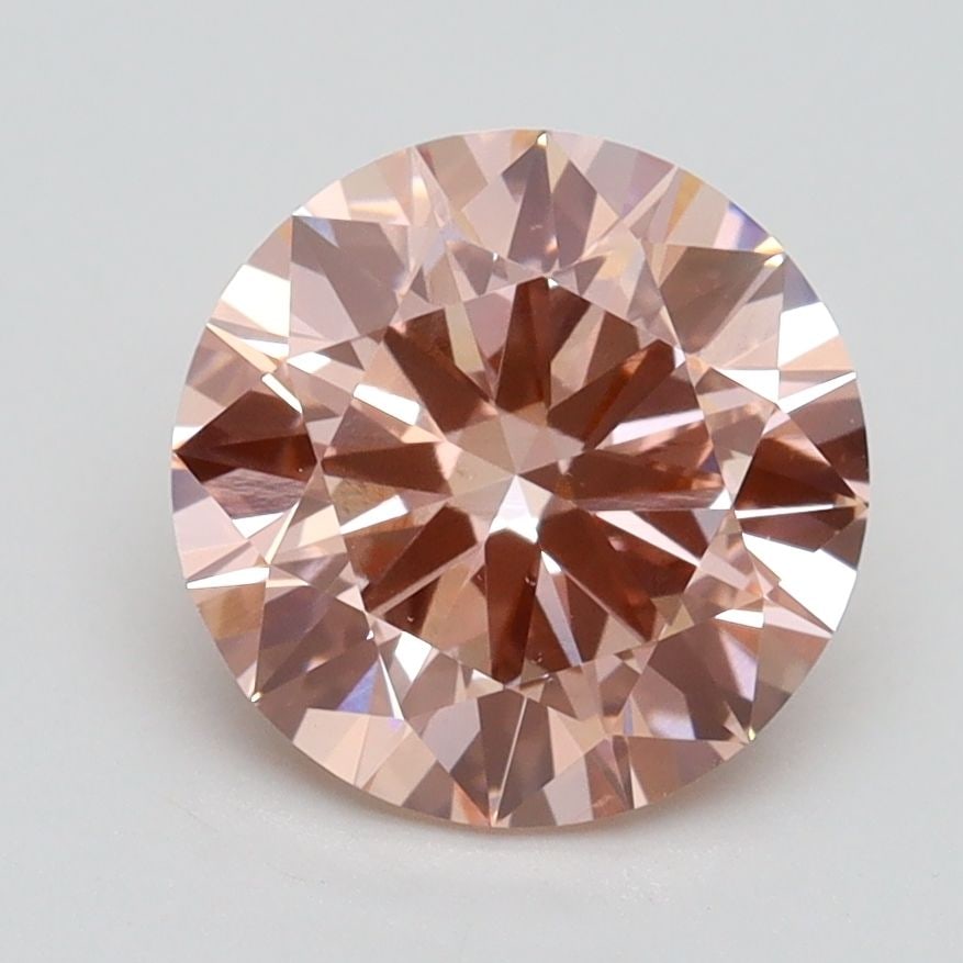 Loose Diamond - ROUND 2.17ct Fancy Intense Pink VS2: Loose Diamond - ROUND 2.17ct Fancy Intense Pink VS2 Source: This is a real non-mined Diamond that has been grown in a lab Shape: ROUND Carats: 2.17 Color: Fancy Intense Pink Certification: IGI Video: