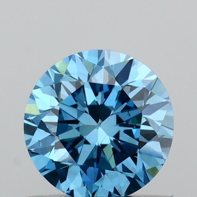 Loose Diamond - ROUND 0.65ct Fancy Vivid Blue VS2: Loose Diamond - ROUND 0.65ct Fancy Vivid Blue VS2 Source: This is a real non-mined Diamond that has been grown in a lab Shape: ROUND Carats: 0.65 Color: Fancy Vivid Blue Certification: IGI Video: