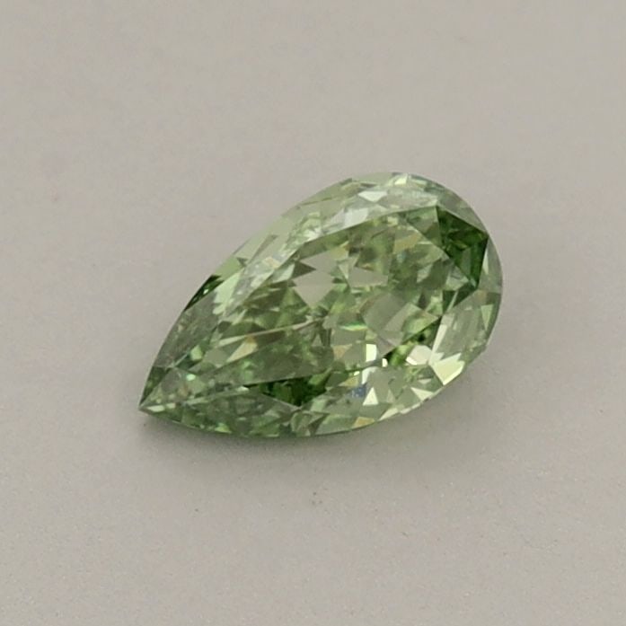 Loose Diamond - PEAR 0.37ct Fancy Vivid Green VS1: Loose Diamond - PEAR 0.37ct Fancy Vivid Green VS1 Source: This is a real non-mined Diamond that has been grown in a lab Shape: PEAR Carats: 0.37 Color: Fancy Vivid Green Certification: IGI Video: