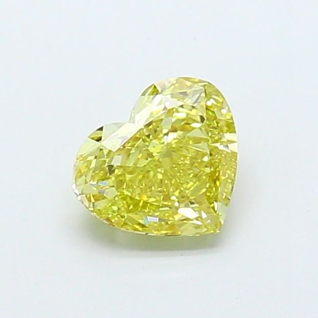 Loose Diamond - HEART 0.85ct Fancy Intense Yellow VVS2: Loose Diamond - HEART 0.85ct Fancy Intense Yellow VVS2 Source: This is a real non-mined Diamond that has been grown in a lab Shape: HEART Carats: 0.85 Color: Fancy Intense Yellow Certification: IGI Vi