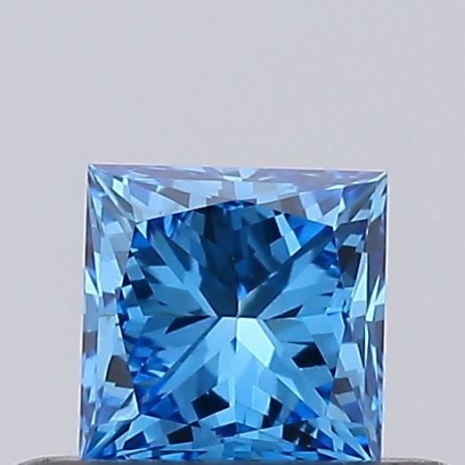 Loose Diamond - PRINCESS 0.23ct Fancy Vivid Blue VVS2: Loose Diamond - PRINCESS 0.23ct Fancy Vivid Blue VVS2 Source: This is a real non-mined Diamond that has been grown in a lab Shape: PRINCESS Carats: 0.23 Color: Fancy Vivid Blue Certification: NONE Vid