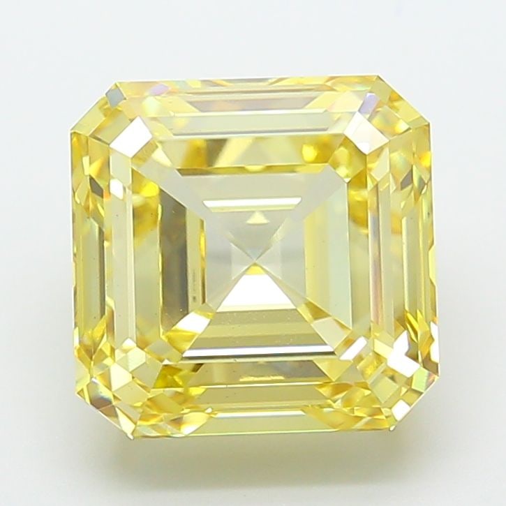 Loose Diamond - ASSCHER 8.02ct Fancy Yellow VS1: Loose Diamond - ASSCHER 8.02ct Fancy Yellow VS1 Source: This is a real non-mined Diamond that has been grown in a lab Shape: ASSCHER Carats: 8.02 Color: Fancy Yellow Certification: IGI Video: