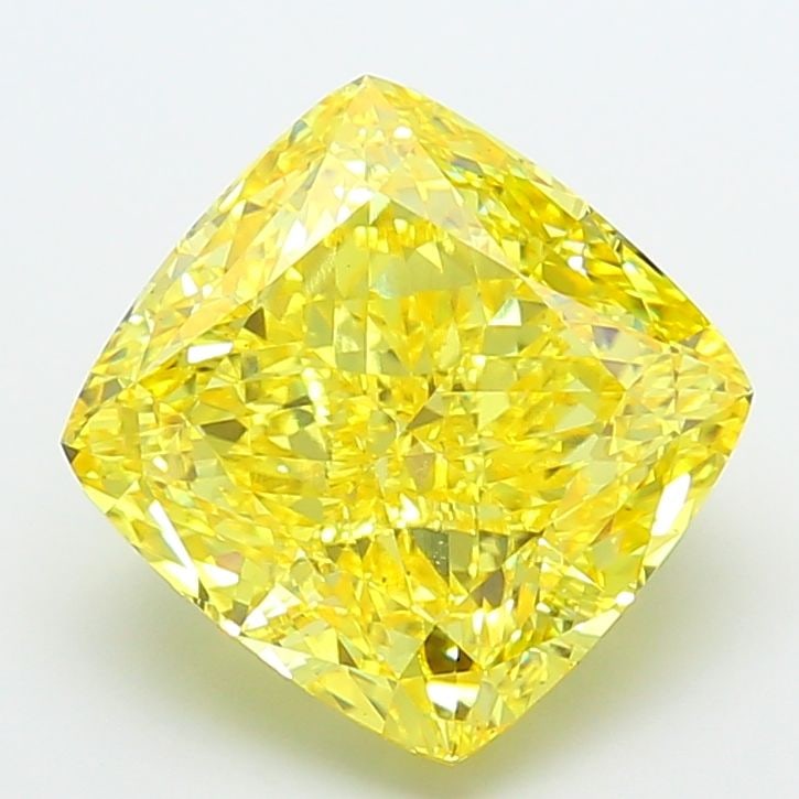 Loose Diamond - CUSHION MODIFIED 9.08ct Fancy Vivid Yellow VS2: Loose Diamond - CUSHION MODIFIED 9.08ct Fancy Vivid Yellow VS2 Source: This is a real non-mined Diamond that has been grown in a lab Shape: CUSHION MODIFIED Carats: 9.08 Color: Fancy Vivid Yellow Cert