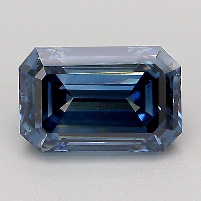 Loose Diamond - EMERALD 1.24ct Fancy Deep Blue VS1: Loose Diamond - EMERALD 1.24ct Fancy Deep Blue VS1 Source: This is a real non-mined Diamond that has been grown in a lab Shape: EMERALD Carats: 1.24 Color: Fancy Deep Blue Certification: IGI Video: